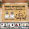 No Place Like Home Family Personalized Doormat