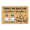 No Place Like Home Family Personalized Doormat