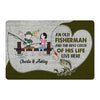 Stick Fisherman And His Best Catch Personalized Doormat