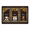 Sunflower Dogs Personalized Doormat