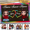 Sweet Home Couple Housewarming Gift Personalized Doormat