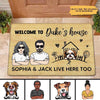 Welcome To Dog‘s House Personalized Doormat