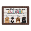 Welcome To Dogs Home Personalized Doormat