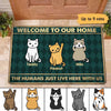Welcome To Our Home Cat Personalized Doormat