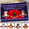 Monster Dogs Halloween Personalized Doormat