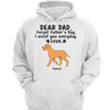 Happy Father‘s Day Walking Dog Personalized Hoodie Sweatshirt