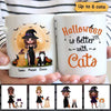 Doll Witch Halloween Better With Cats Personalized Mug