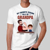 Favorite People Call Me Grandpa Strong Man Personalized Shirt