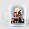 Doll Couple You Me And The Cats Halloween Personalized Mug