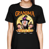 Yellow Moon Halloween Grandma Witch And Kids Personalized Shirt