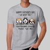 Peeking Dogs Personal Stalkers Happy Father‘s Day Gift For Dog Dad Personalized Shirt