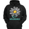 Grandma Mom White Daisy Personalized Shirt