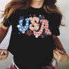 Retro USA Firework Patriotic Fourth Of July Independence Day July 4th Shirt