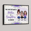 Doll Mother And Daughters Purple Flowers Personalized Horizontal Poster