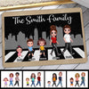 Doll Walking Family Personalized Doormat