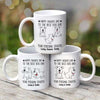 Good Morning Happy Father‘s Day Wagging Tails Dog Stalker Personalized Mug