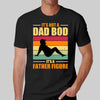 Not Dad Bod Father Figure Retro Father‘s Day Gift Shirt