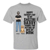 Dog Dad Man Standing Happy Father‘s Day Gift Personalized Shirt