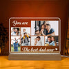 You Are The Best Dad Photo Collage Personalized Yellow Custom Shape Acrylic LED Night Light