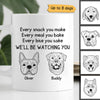 Dog Head Outline Will Be Watching You Personalized Mug