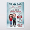 To My Dad Standing Doll Personalized Vertical Poster