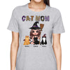 Halloween Pattern Cat Mom Doll Woman Personalized Shirt
