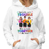 Pretty Teacher Besties Trouble Together Personalized Shirt