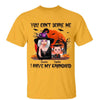 Grandma Witch You Can‘t Scare Me I Have Grandkids Halloween Personalized Shirt