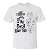 Happy Father‘s Day To Best Dog Dad Simple Outline Personalized Shirt