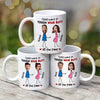 Touch Your Butt All The Time Funny Couple Custom Face Photo Personalized Mug