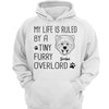 Dog Head Outline My Life Is Ruled By Tiny Furry Overlords Personalized Shirt