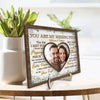 Couple Photo You Are My Missing Piece Personalized 2-Layer Wooden Plaque