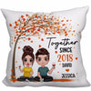 Couple Sitting Under Tree Fall Season Personalized Pillow (Insert Included)