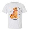 Fall Season Breeze Cute Sitting Dog Personalized Shirt