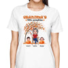 Grandma Pumpkin Grandkids Fall Season Personalized Shirt