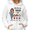 Leopard Rockin‘ Grandma Life Sassy Woman & Kids Personalized Hoodie Sweatshirt