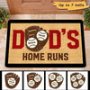 Baseball Dad‘s Home Run Personalized Doormat