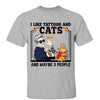 Tattoo Cat Dad Likes Cats And 3 People Personalized Shirt