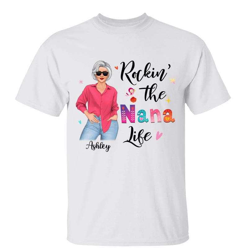 Livin‘ Grandma Life Posing Nana Personalized Shirt