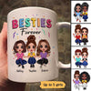 Besties Sisters Siblings Doll Women Sitting Personalized Mug