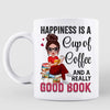 Happiness Is Coffee And Books Coffee Mug