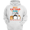 Fluffy Cats Best Cat Dad Retro Personalized Shirt