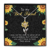 You Won‘t Have To Face Problems Alone Besties Best Friends Gift Sunflower Necklace