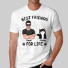 Best Friends For Life Real Man Fist Bump Gift For Cat Dad Personalized Shirt