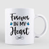 Dog Memorial Back View Butterflies Personalized Mug