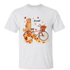 Dogs Sitting On Bicycle Fall Season Personalized Shirt