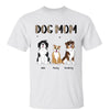 Half Leopard Dog Mom Cute Sitting Dog Personalized Shirt