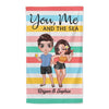 You Me And The Sea Summer Personalized Beach Towel