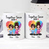 Doll LGBT Couple Sitting Together Since Personalized Mug