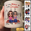 Mother & Daughters Doll Women Sitting In House Personalized Mug